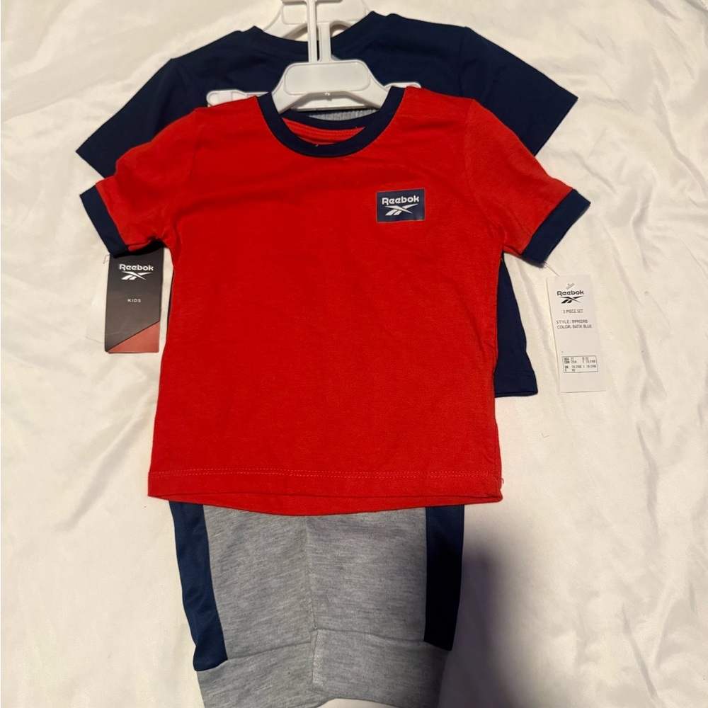 Reebok Blue, Red and Gray 3 Piece Pants Set - Picture 2 of 3